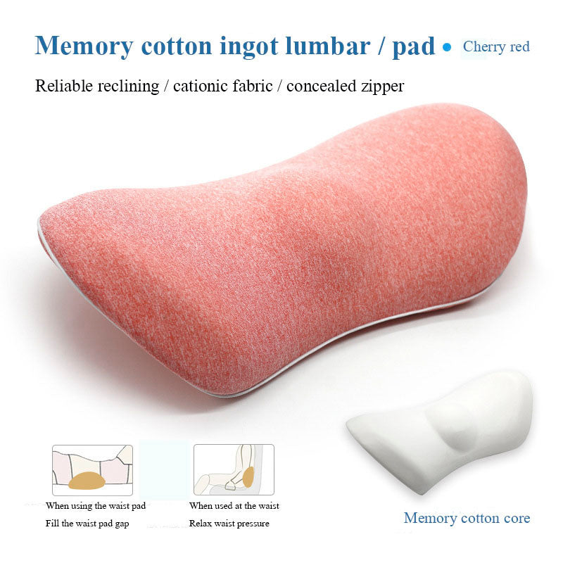 “Lumbar Support Pillow – Side Sleepers, Pregnancy, Hip & Sciatica Pain Relief, Car & Chair Cushion”