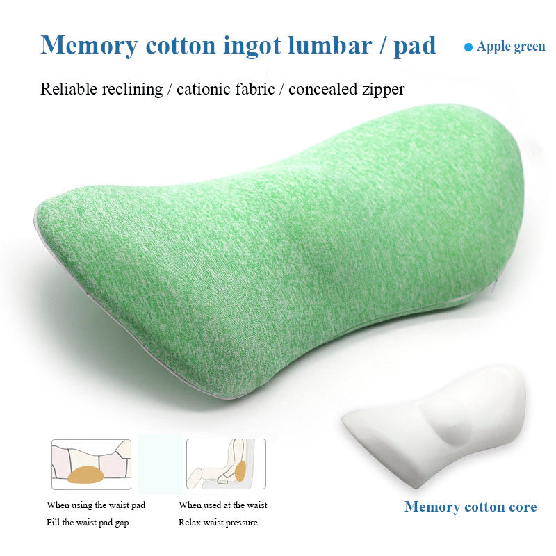 “Lumbar Support Pillow – Side Sleepers, Pregnancy, Hip & Sciatica Pain Relief, Car & Chair Cushion”