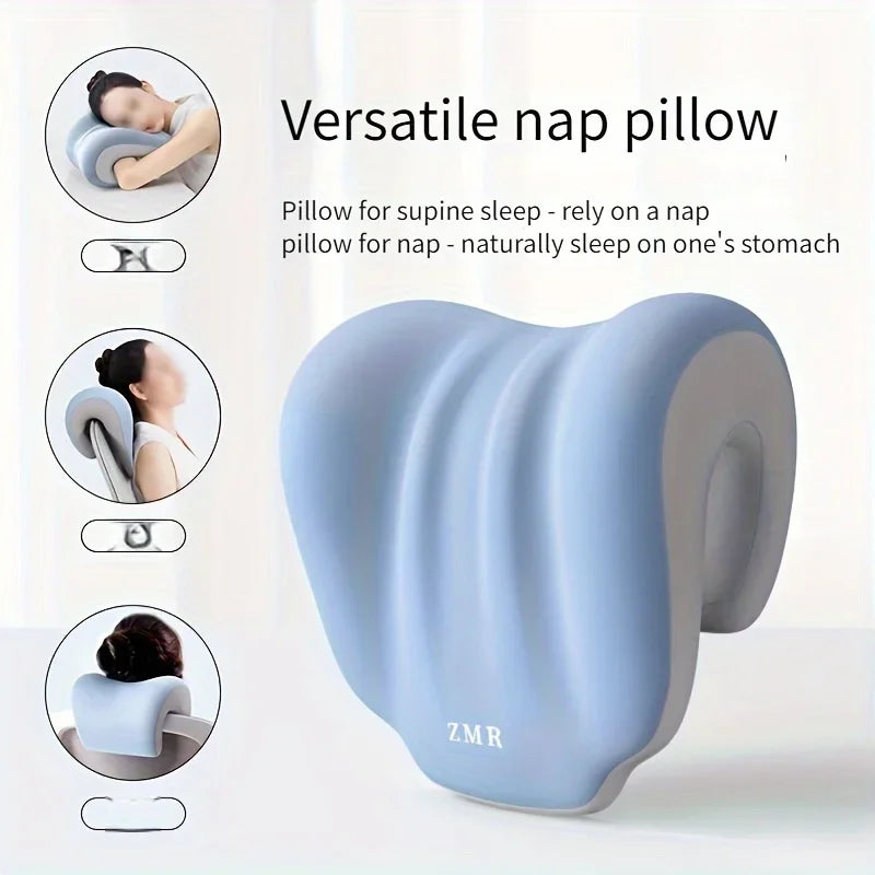 “Ergonomic Neck & Nap Pillow – Portable Adjustable Support for Office & Travel”