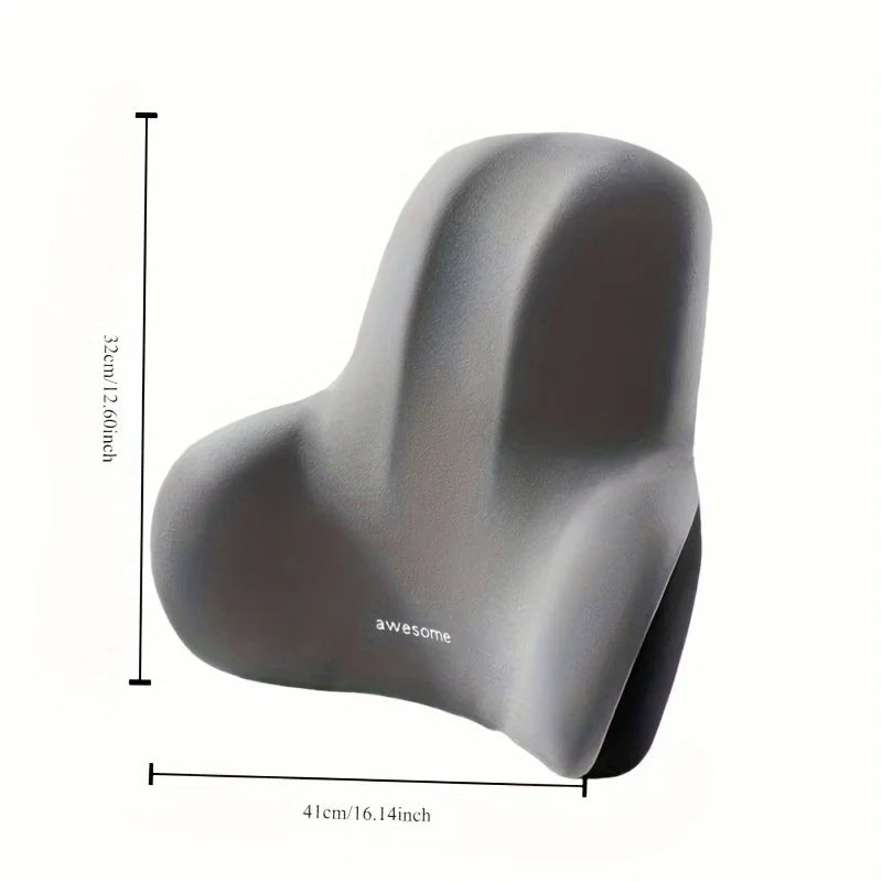 “2-in-1 Memory Foam Seat & Lumbar Cushion – Office & Car Back Pain Relief”