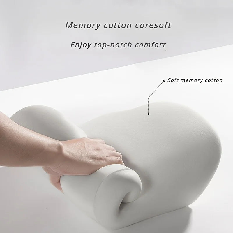 “2-in-1 Memory Foam Seat & Lumbar Cushion – Office & Car Back Pain Relief”